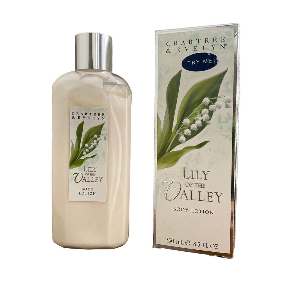 CRABTREE & EVELYN Lily Of The Valley Body Lotion Vintage 8.5 Oz 90%